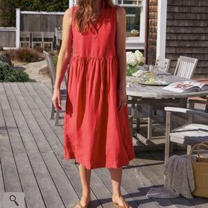 Frank & Eileen Red Sleeveless Midi Dress